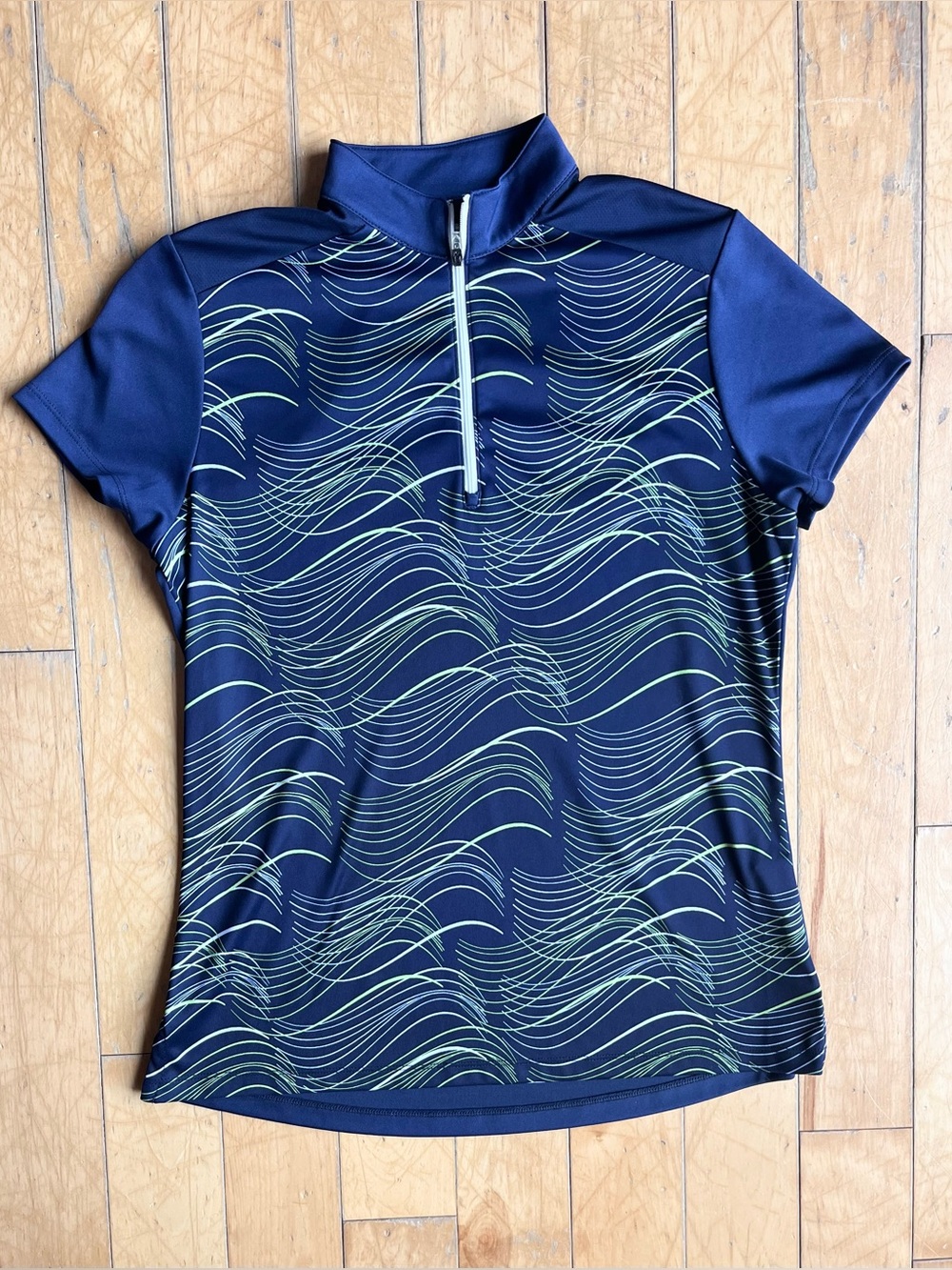 Callaway Opti-Dri Wave Printed Half Zip Polo Golf Shirt Size Medium